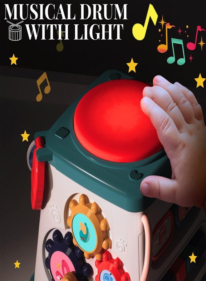 PLUSPOINT 5 in 1 Multia ctivity Drumbox Toy for Kids Musical Toys with Gears Comes up with Animal Voices, Rythm, Music and Lights for Age 3+ Years Birthday Gifts for Babies and Toddlers - Image 4